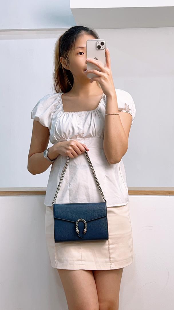 Gucci Blue Dionysus Shoulder Bag