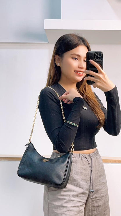 Prada Saffiano Re-Edition 2005 3in1 Hobo