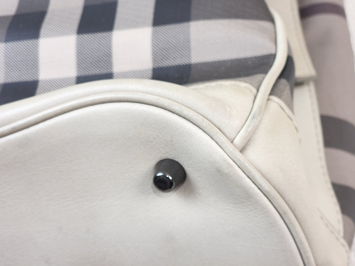 Burberry Smoked Check Walder Hobo Bag