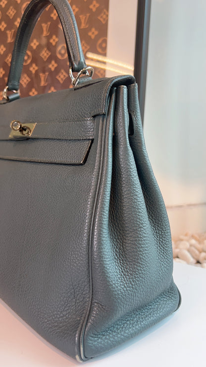 Hermes Bleu Orage Kelly 32 PHW