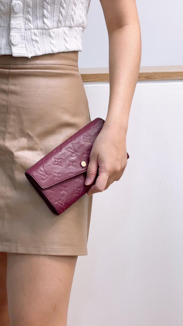 Louis Vuitton Purple Empreinte Curieuse 2in1 Wallet