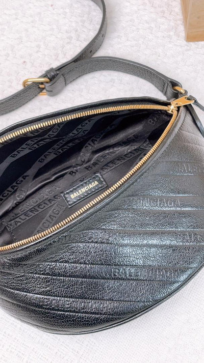 Balenciaga Black Souvenir Bumbag