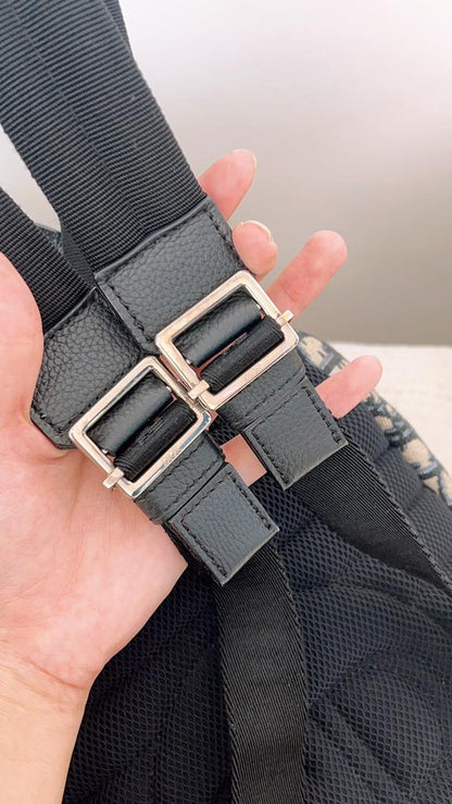 Dior Navy Oblique Backpack