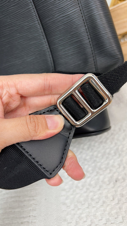 LV Black Epi Christopher Backpack MM