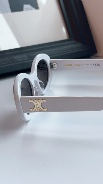 Celine Marble White Triomphe Sunglasses