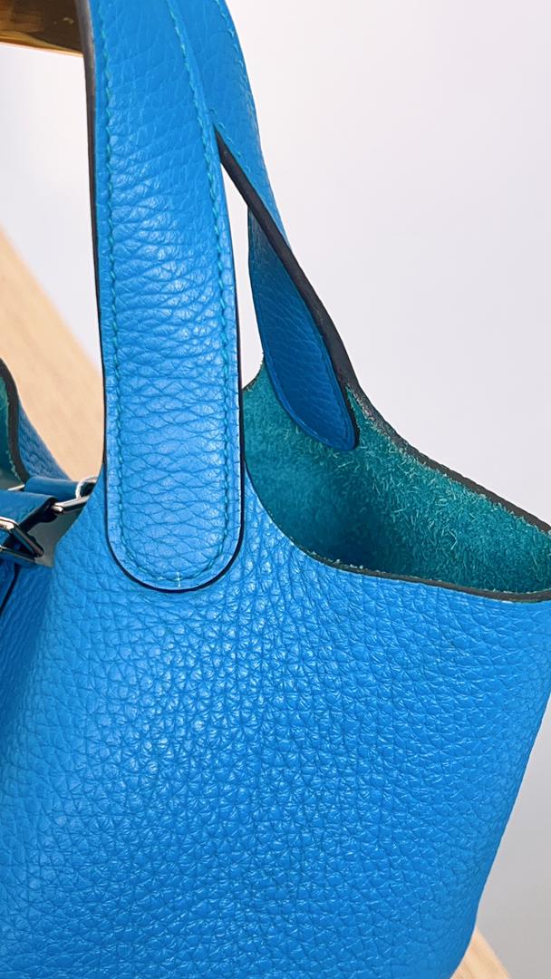 Hermes Blue Picotin 18 (Phw)