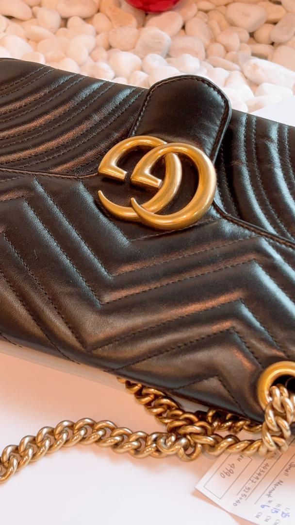 Gucci Black Small Marmont (GHW)