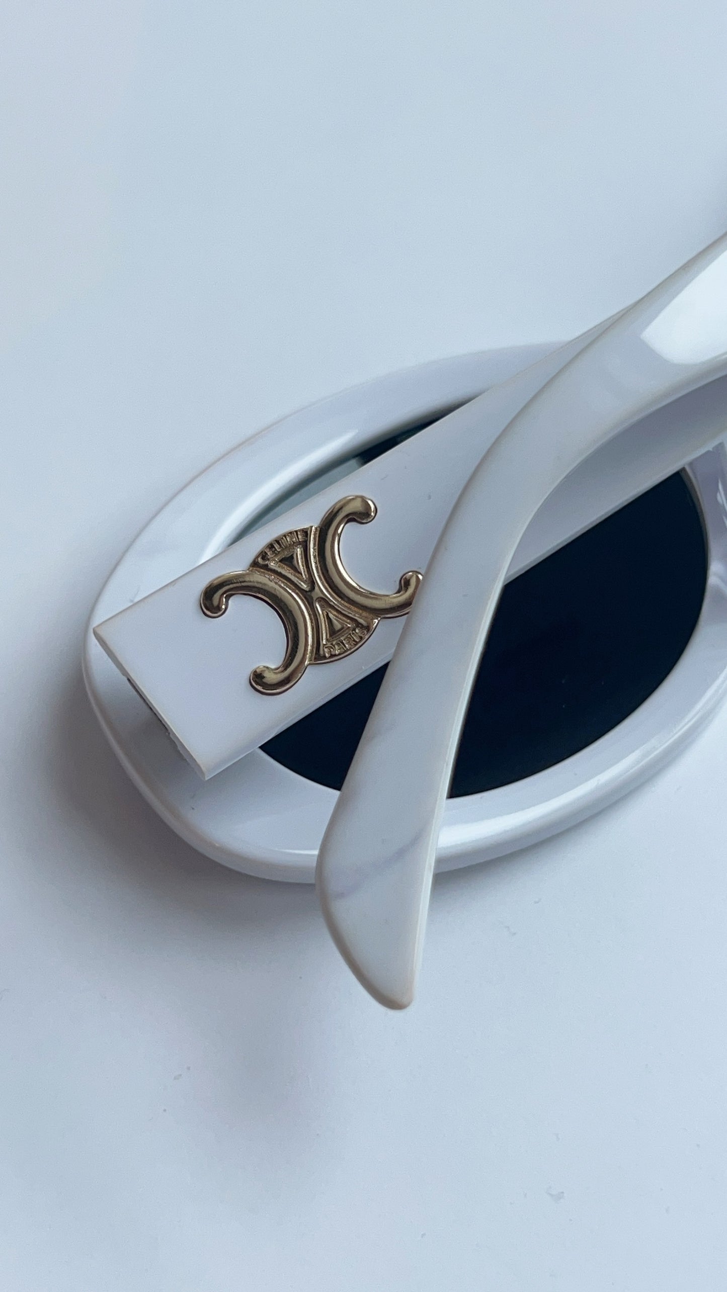 Celine Marble White Triomphe Sunglasses