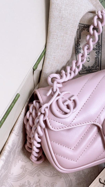 Gucci So Pink Supermini Marmont Belt Bag