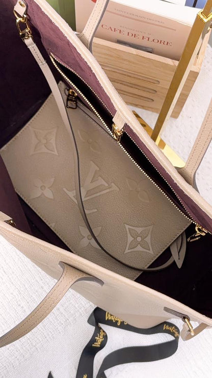 LV Tourterelle Empreinte Neverfull MM with Pouch