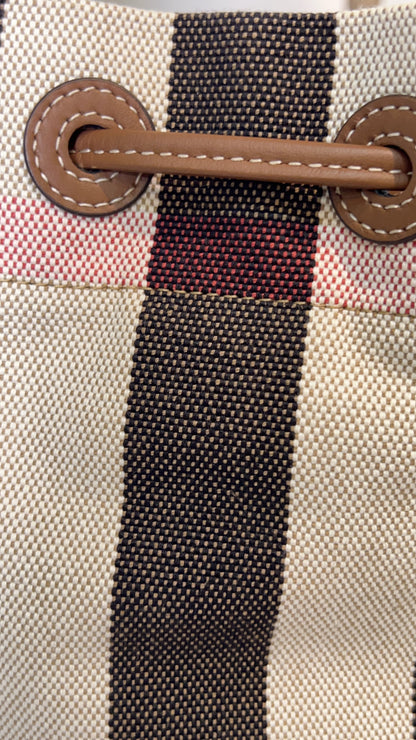 Burberry Canvas Bucket Bag