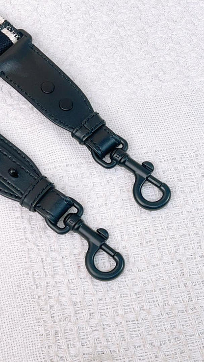 Dior Adjustable Shoulder Strap w Ring Ultramatte Black