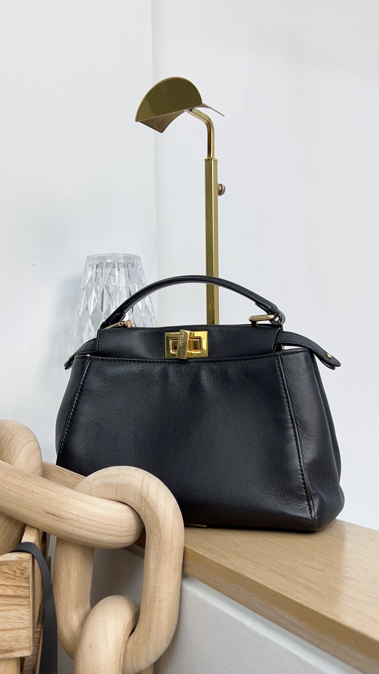 Fendi Black Mini Peekaboo