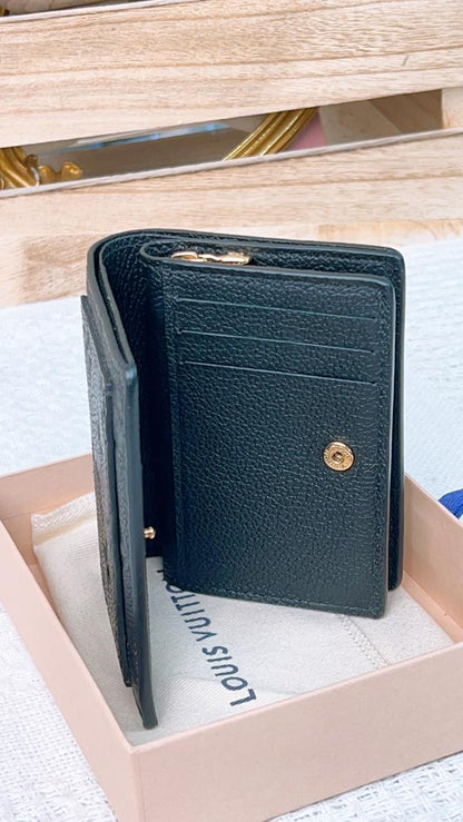 LV Black Monogram Empreinte Clea Wallet