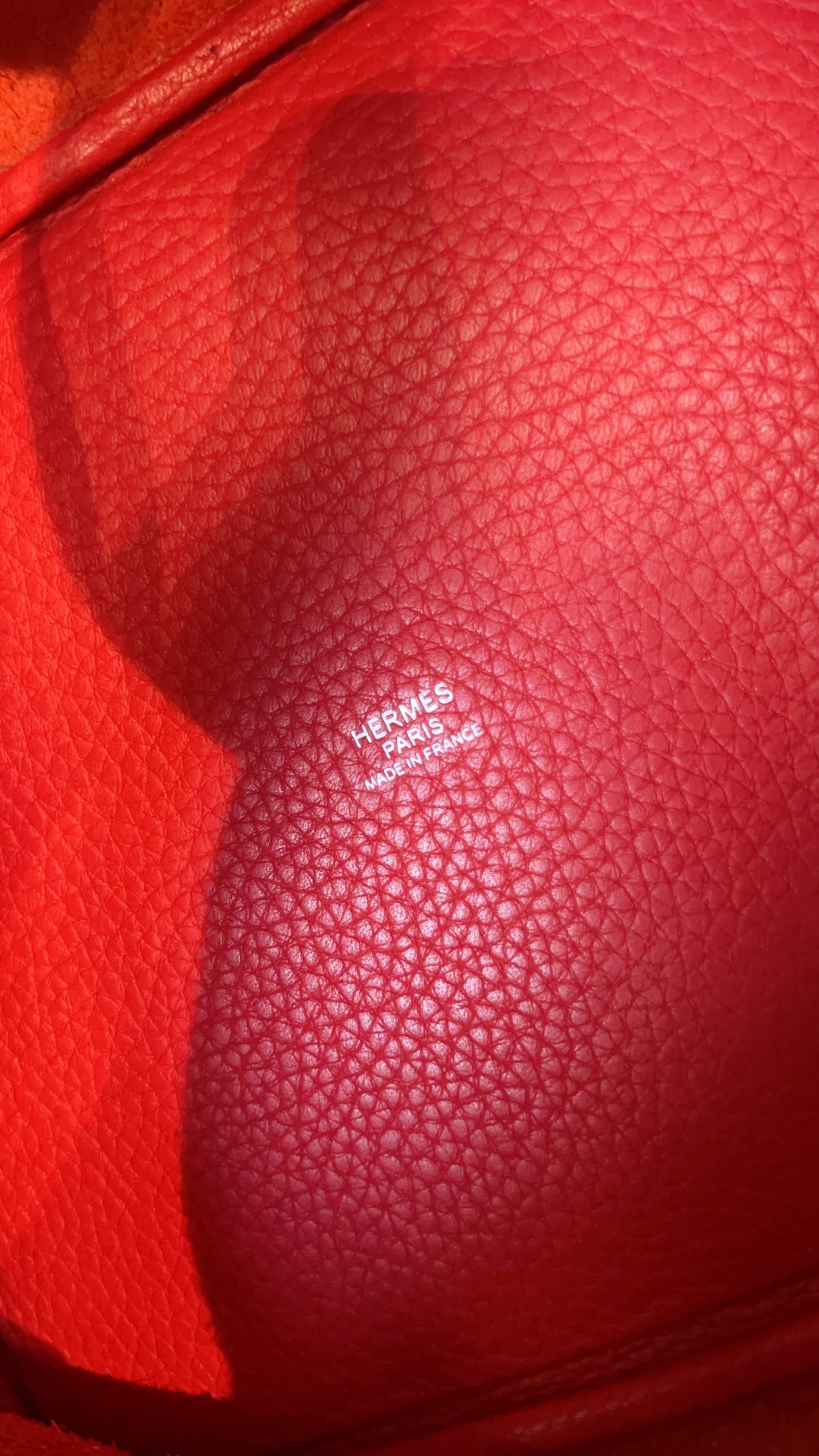 Hermes Picotin 22 in Red Clemence