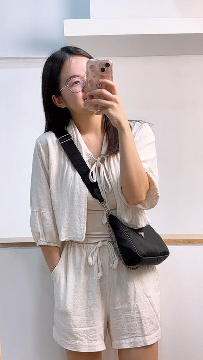 Prada Black Nylon Re-Edition 2005 3in1 Hobo (SHW)