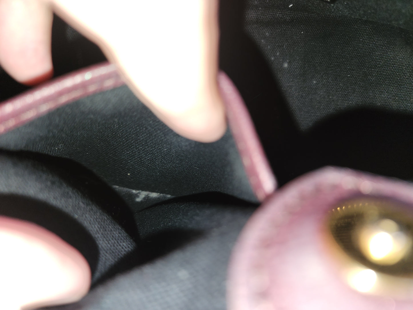 Burberry Burgundy Calfskin Banner Tote Small