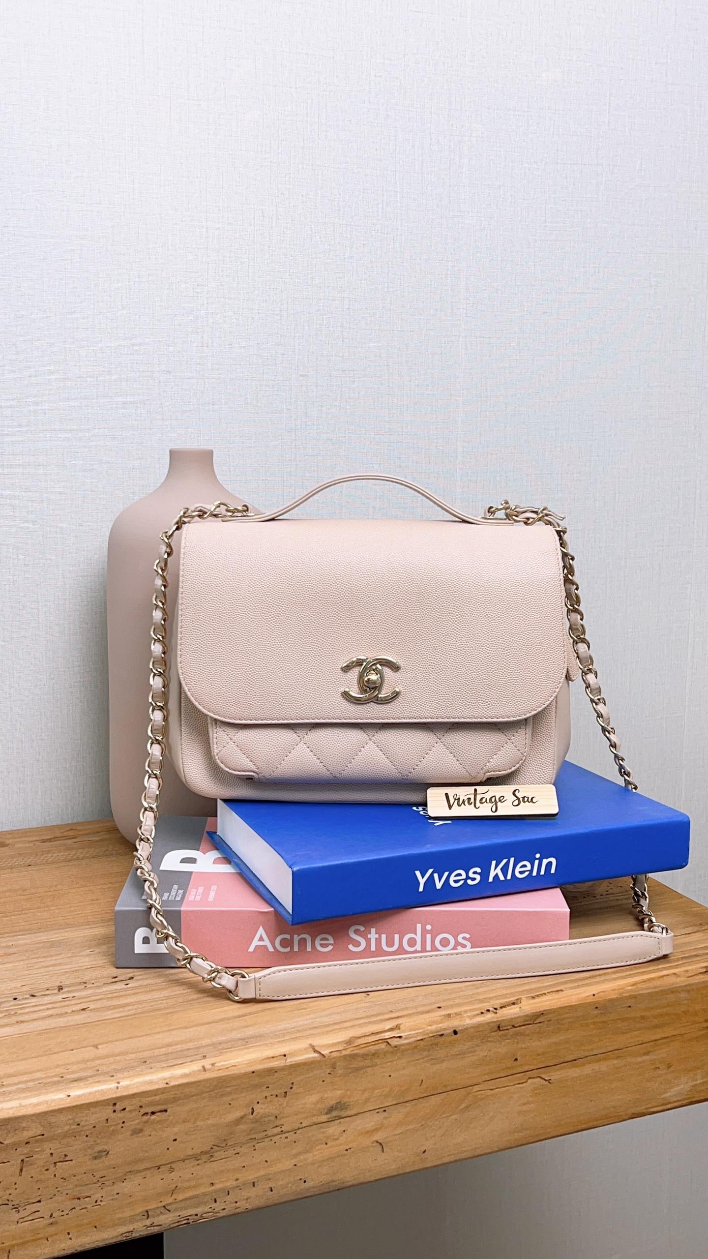 Chanel Pink Caviar Small Business Affinity Ghw