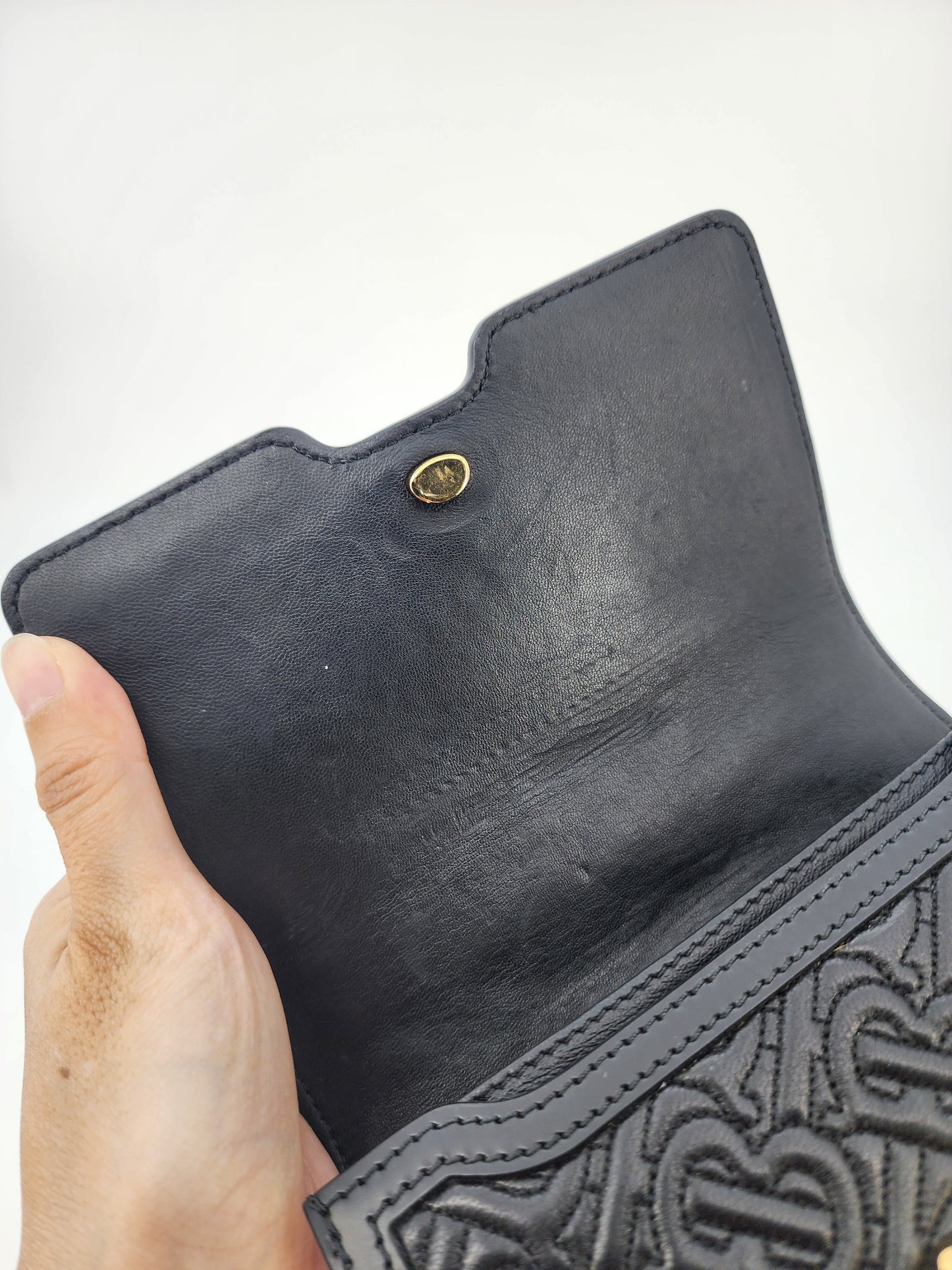 Burberry Mini TB Quilted Crossbody Black