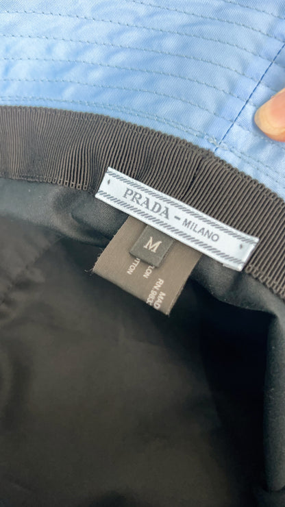 Prada Blue Nylon Bucket Hat