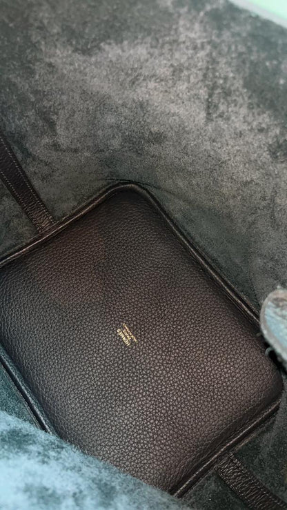 Hermes Bleau Nuit Picotin 22 (GHW)