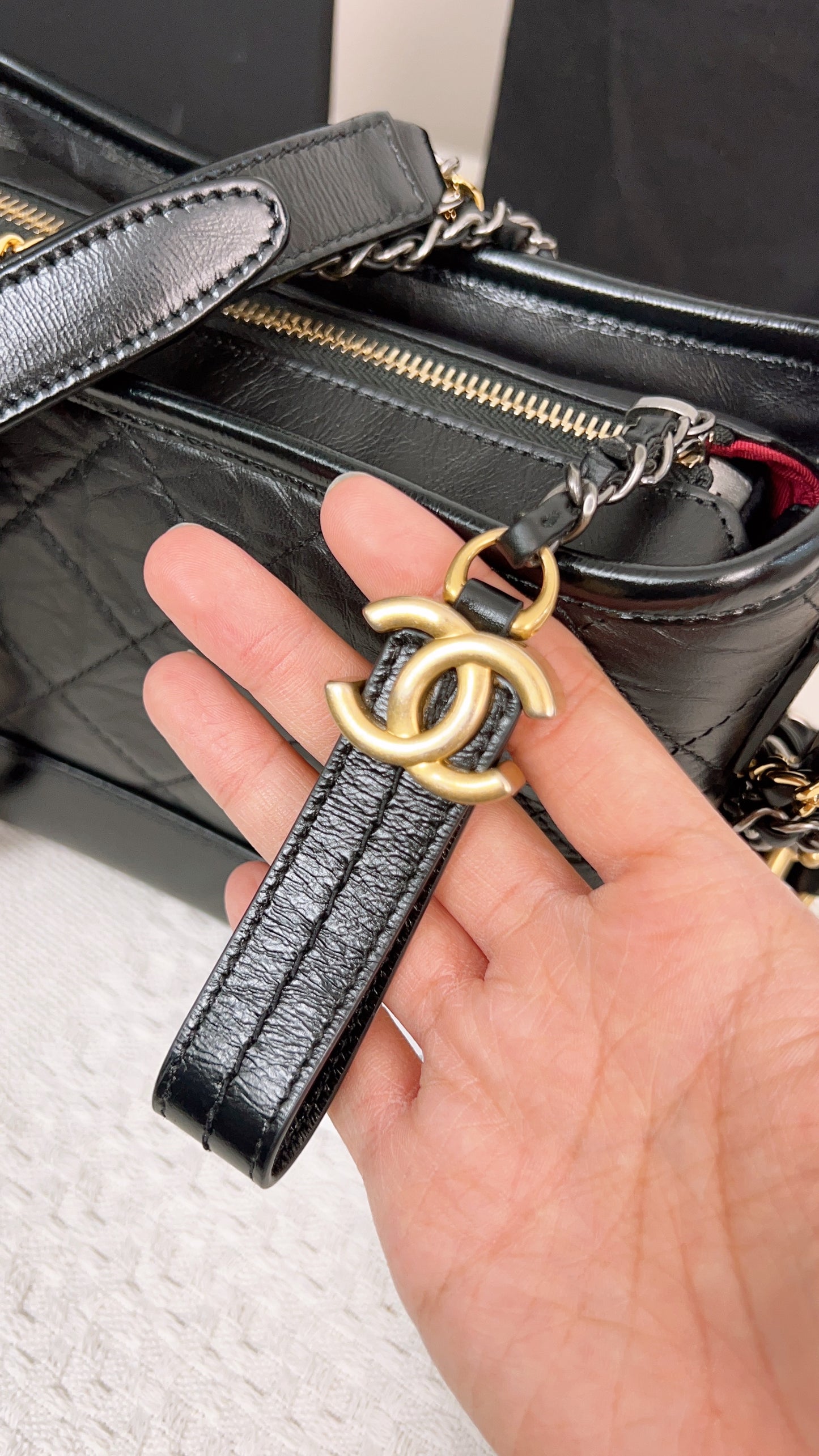 Chanel Black Small Gabrielle Handle