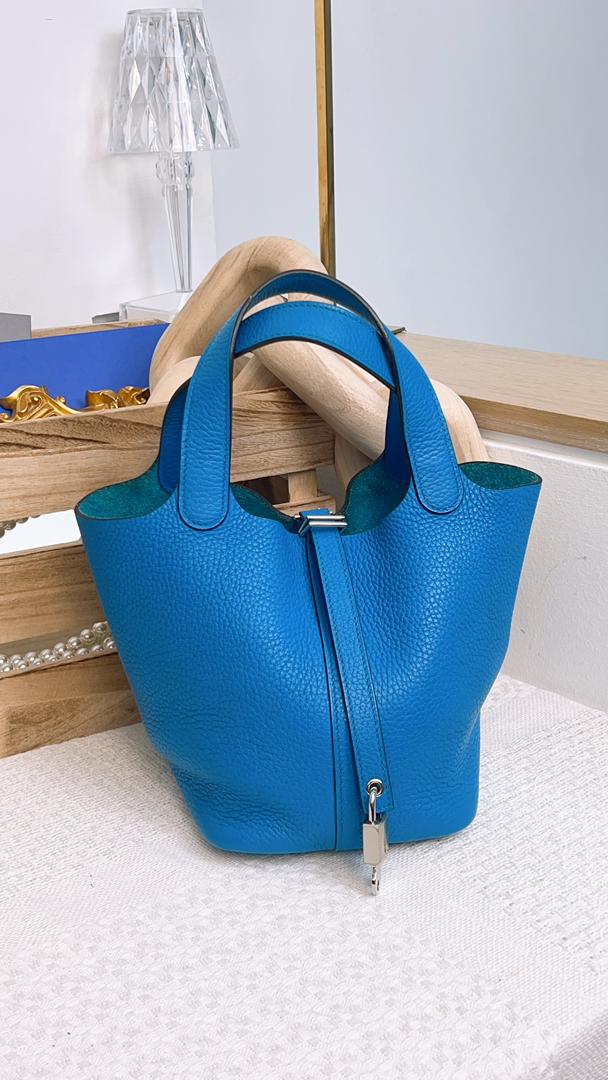 Hermes Blue Picotin 18 (Phw)