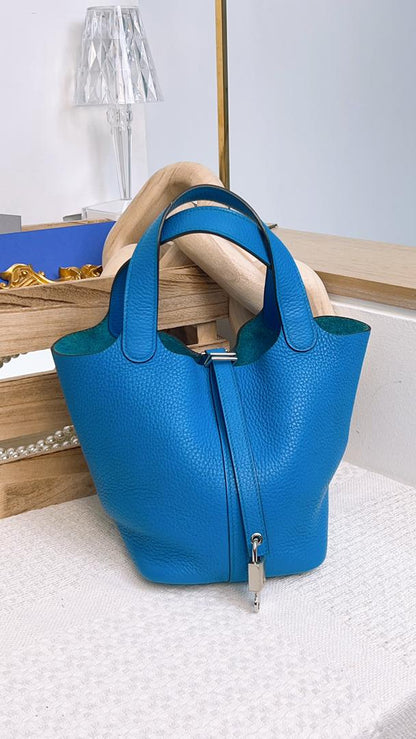 Hermes Blue Picotin 18 (Phw)