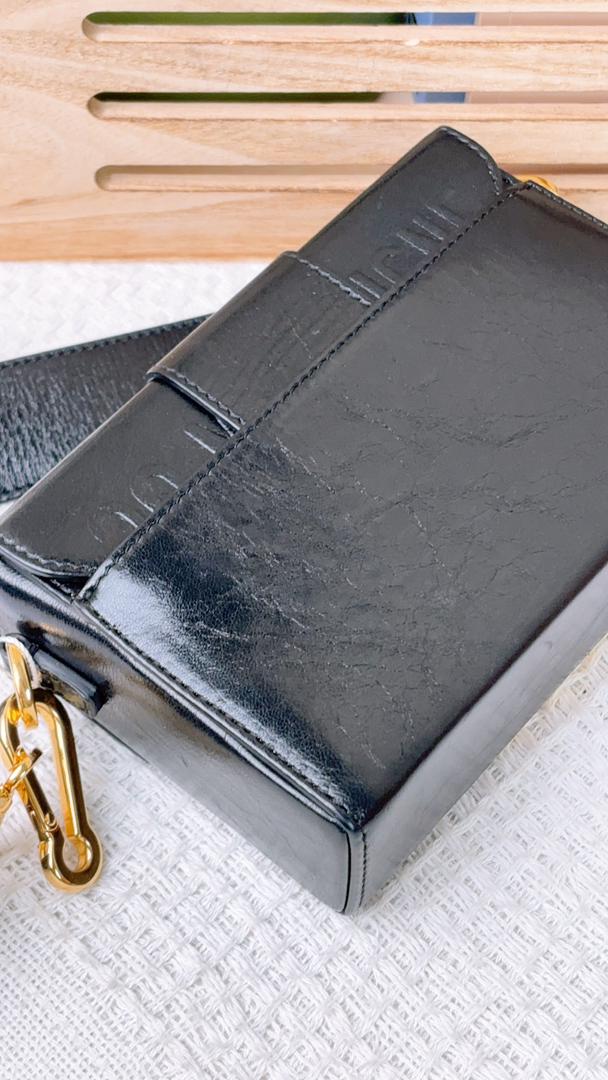 Dior Black Calfskin 30 Montaigne Box Bag (GHW)