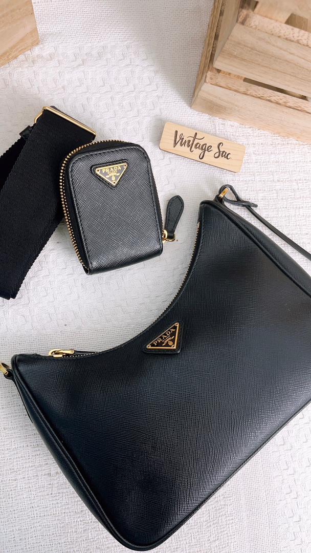 Prada Saffiano Re-Edition 2005 3in1 Hobo