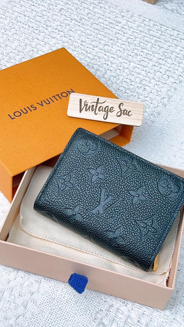 LV Black Monogram Empreinte Clea Wallet