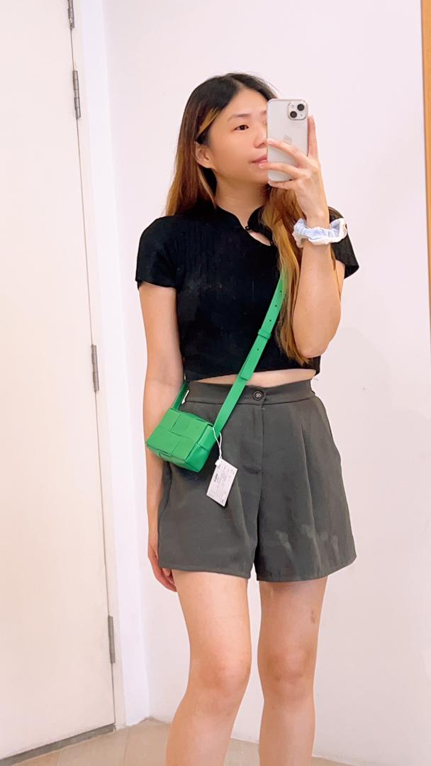 Bottega Veneta Green Intrecciato Mini Casette