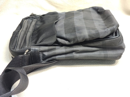 Burberry Nylon Smoked Check Messenger Bag