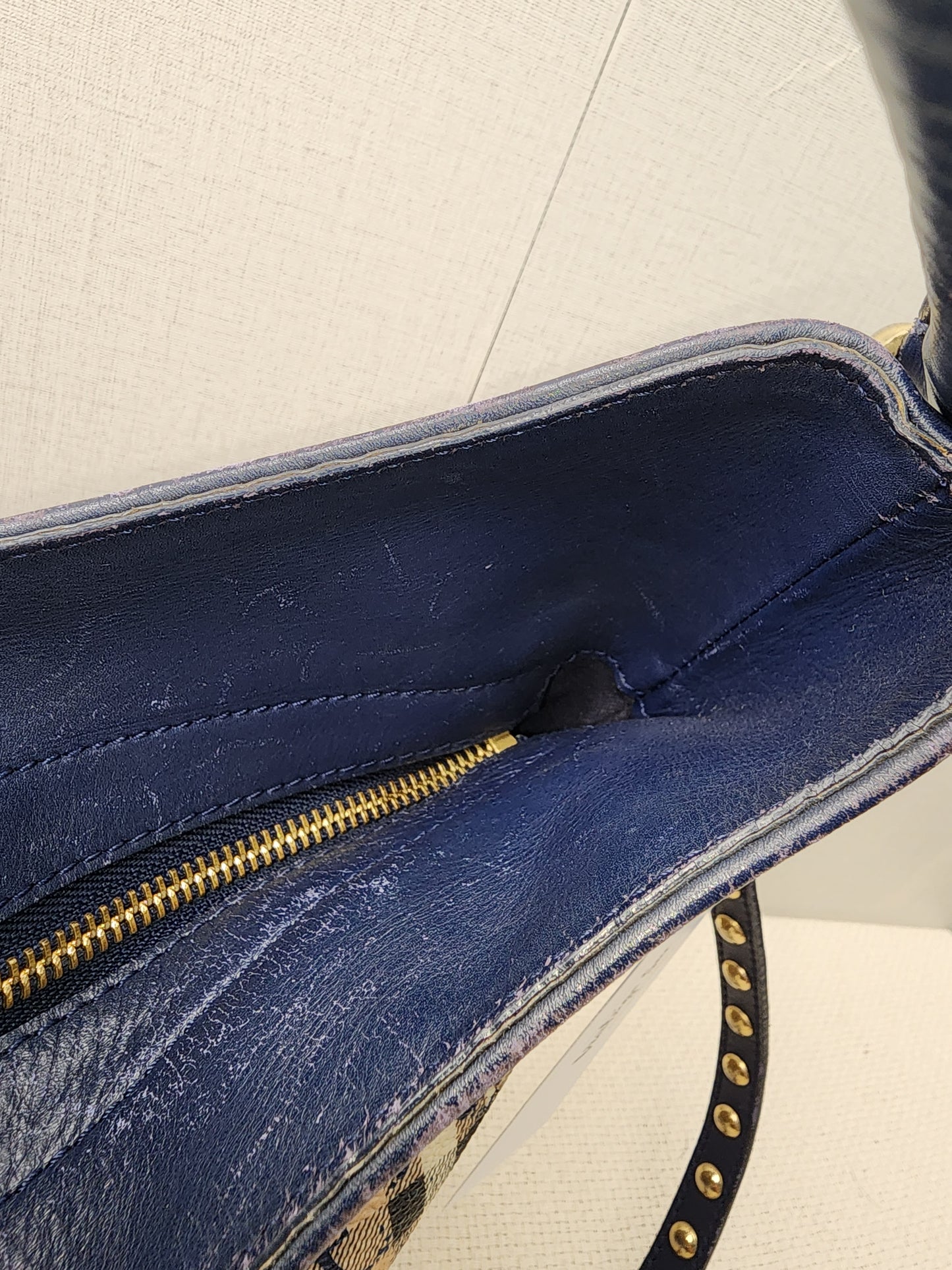 Burberry Haymarket Check Splash Studded Canterbury Tote