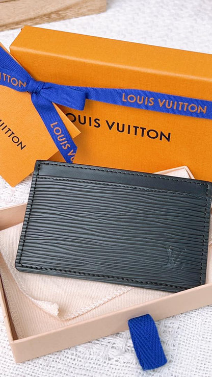 Louis Vuitton Black Epi Card Case