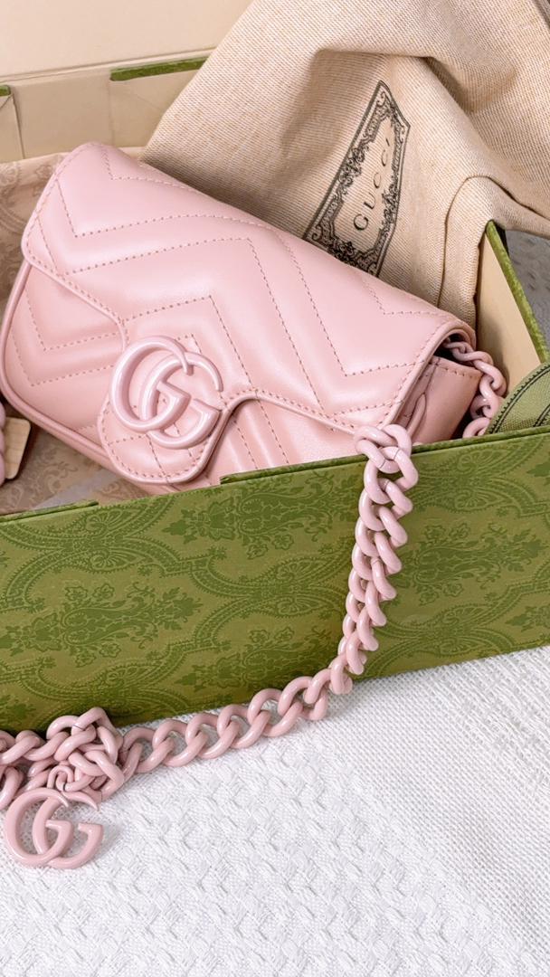 Gucci So Pink Supermini Marmont Belt Bag