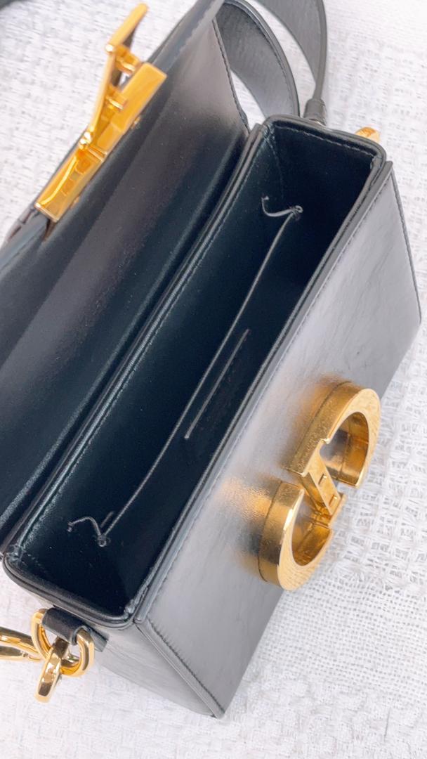 Dior Black Calfskin 30 Montaigne Box Bag (GHW)