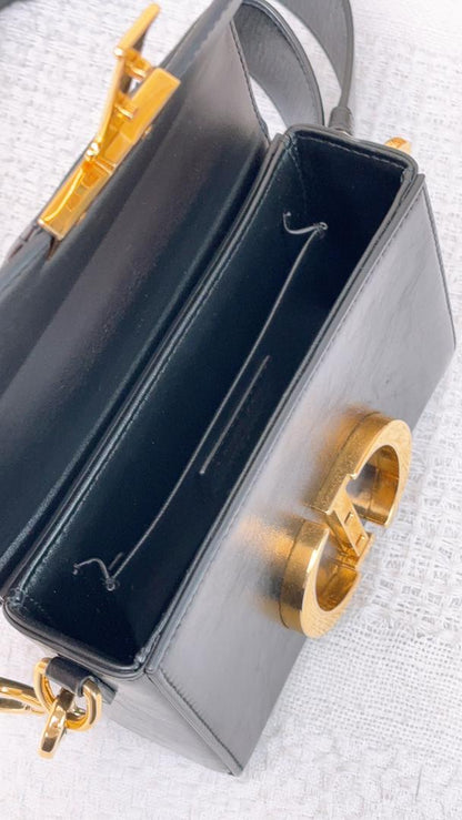 Dior Black Calfskin 30 Montaigne Box Bag (GHW)