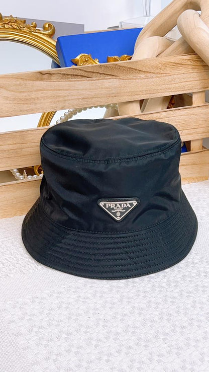 Prada Black Re-Nylon Bucket Hat (M size)