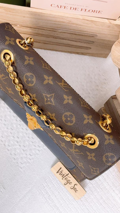 Louis Vuitton Navy Monogram Victoire Flap Bag