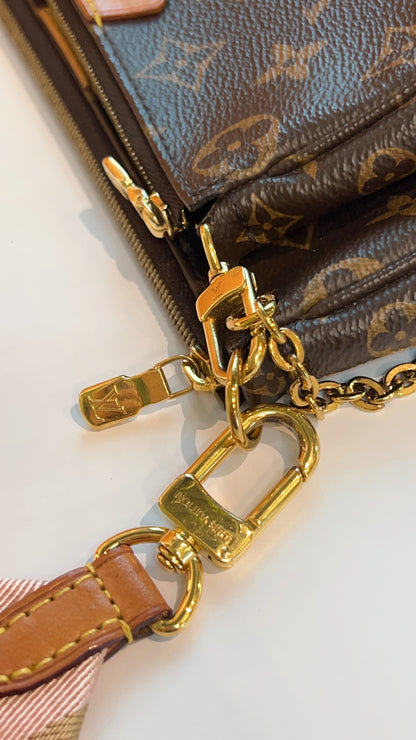 LV Monogram Rose Pink Multi Pochette