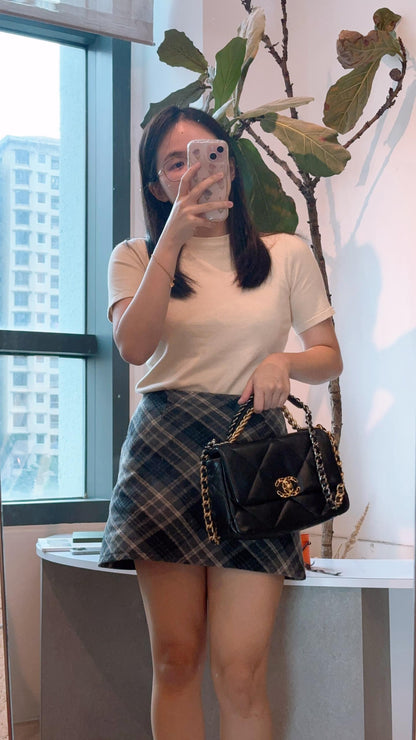 Chanel Black Lambskin Small 19 Bag (GHW)