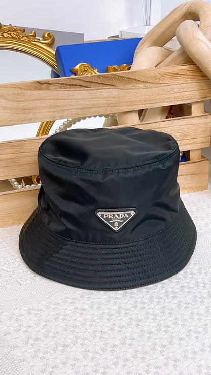 Prada Black Re-Nylon Bucket Hat (M size)