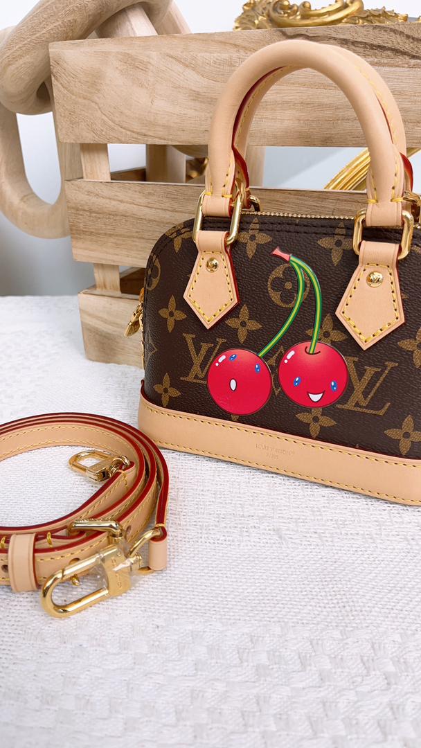 LV Monogram Nano Alma Cerise