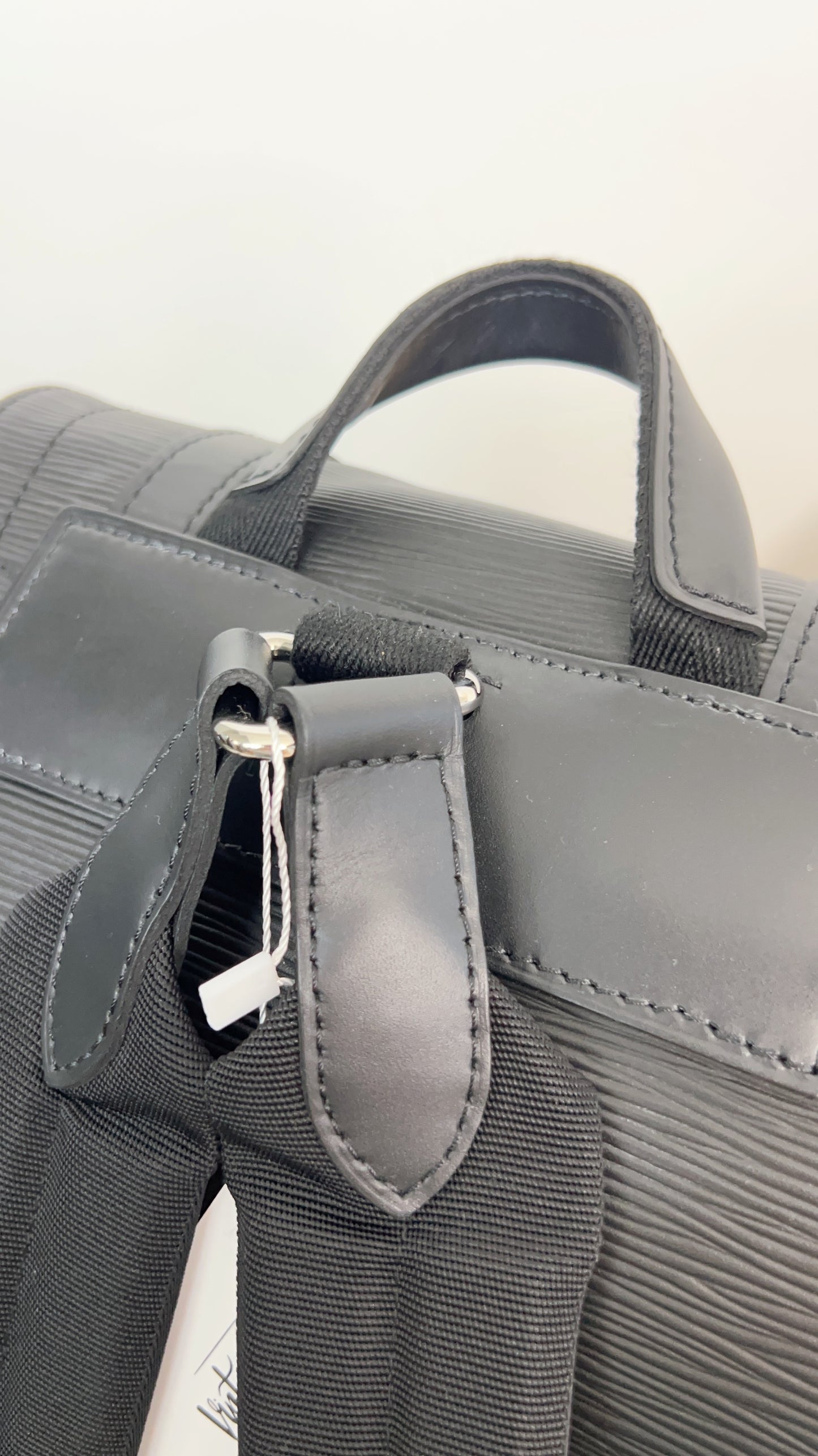 LV Black Epi Christopher Backpack MM