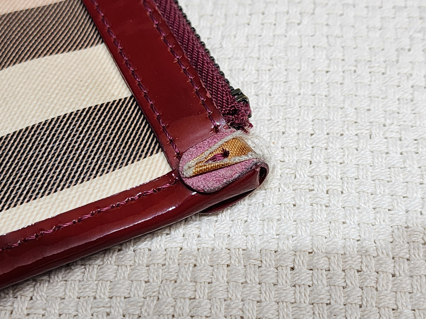 Burberry Red / Beige House Check PVC Cantebury Tote