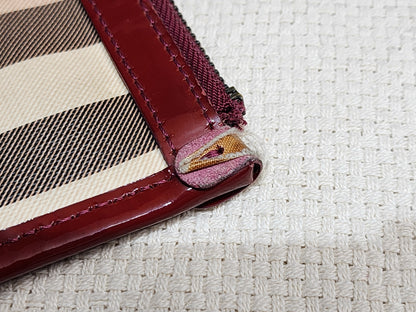 Burberry Red / Beige House Check PVC Cantebury Tote