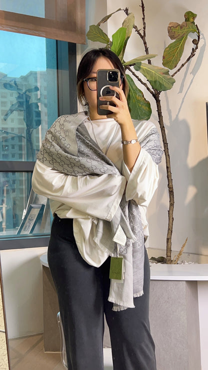 Gucci Grey Scarf
