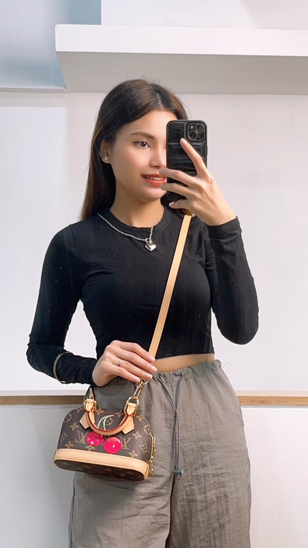 LV Monogram Nano Alma Cerise