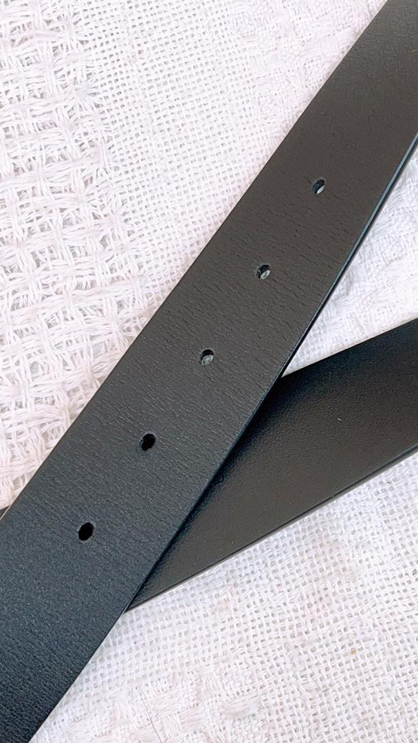 Dior CD Black Belt 80cm/3.5cm